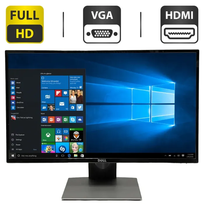 Монітор Dell SE2717H / 27" (1920x1080) IPS / VGA, HDMI б/в - зображення 1