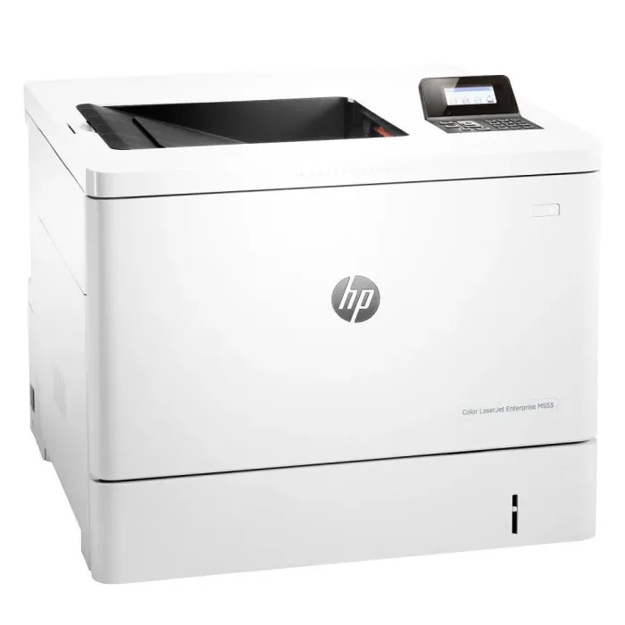 Принтер HP Color LaserJet Managed M553dnm / Лазерний кольоровий друк / 1200x1200 dpi / A4 / 38 стор/хв / Ethernet, USB 2.0 / Дуплекс б/в - зображення 2