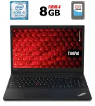 Ноутбук Б-клас Lenovo ThinkPad E590 / 15.6" (1366x768) TN / Intel Core i3-8145U (2 (4) ядра по 2.1 - 3.9 GHz) / 8 GB DDR4 / 256 GB SSD / Intel UHD Graphics 620 / WebCam / USB 3.1 / HDMI б/в
