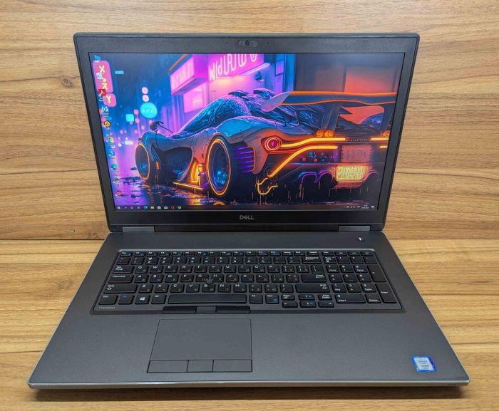 Мобільна робоча станція Dell Precision 7740 / 17.3" (1920x1080) IPS / Intel Xeon E-2276M (6 (12) ядер по 2.8 - 4.7 GHz) / 64 GB DDR4 / 512 GB SSD + 512 GB SSD / nVidia Quadro RTX 4000, 8 GB GDDR6, 256-bit / WebCam / Windows 10 б/в - зображення 2