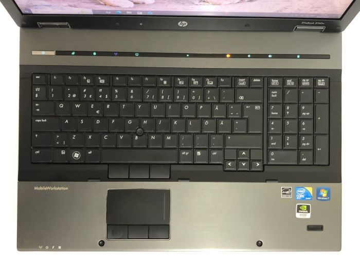 Ноутбук HP EliteBook 8740w / 17" (1920x1200) TN / Intel Core i5-540M (2 (4) ядра по 2.53 - 3.07 GHz) / 8 GB DDR3 / 256 GB SSD / nVidia Quadro FX 2800M, 1 GB GDDR3, 256-bit / WebCam б/в - зображення 8