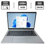 Ультрабук Б-клас HP EliteBook 845 G7 / 14" (1920x1080) TN Touch / AMD Ryzen 5 Pro 4650U (6 (12) ядер по 2.1 - 4.0 GHz) / 16 GB DDR4 / 256 GB SSD / AMD Radeon RX Vega 6 Graphics / WebCam / USB Type-C б/в