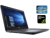 Ігровий ноутбук Б-клас Dell Inspiron 15 5577 / 15.6" (1920x1080) TN / Intel Core i5-7300HQ (4 ядра по 2.5 - 3.5 GHz) / 16 GB DDR4 / 128 GB SSD NVMe + 1000 GB HDD / nVidia GeForce GTX 1050, 4 GB GDDR5, 128-bit / WebCam б/в