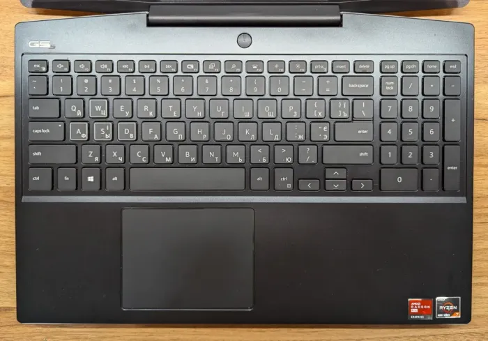 Ігровий ноутбук Dell G5 5505 / 15.6" (1920x1080) IPS / AMD Ryzen 7 4800H (8 (16) ядер по 2.9 - 4.2 GHz) / 16 GB DDR4 / 512 GB SSD / AMD Radeon RX 5600M, 6 GB GDDR6, 192-bit / WebCam / HDMI / Windows 10 б/в - зображення 3