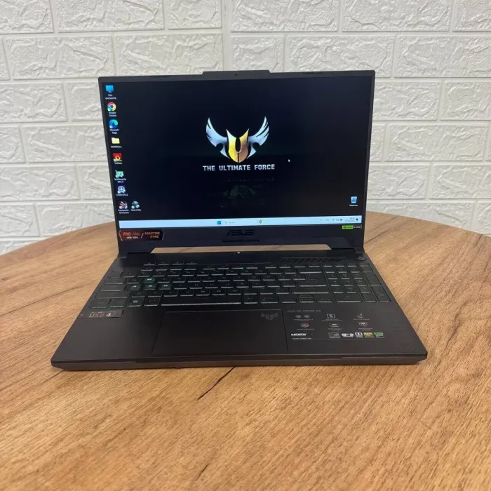 Ігровий ноутбук Asus TUF Gaming A15 FA507XI / 15.6" (1920x1080) IPS / AMD Ryzen 7 7735HS (8 (16) ядер по 3.2 - 4.75 GHz) / 16 GB DDR5 / 1000 GB SSD NVMe / nVidia GeForce RTX 4050, 6 GB GDDR6, 96-bit / WebCam б/в - зображення 2