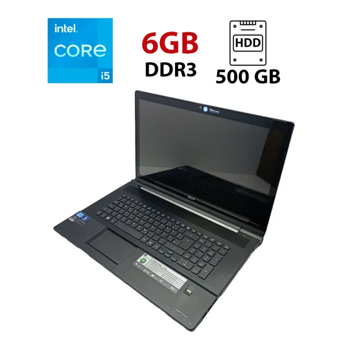 Ноутбук Б-клас Acer 8951g / 18.4" (1920x1080) TN / Intel Core i5-2430M (2 (4) ядра по 2.4 GHz) / 6 GB DDR3 / 500 GB HDD / nVidia GeForce GT 540M, 1 GB GDDR3, 128-bit / WebCam / АКБ не тримає б/в - зображення 1