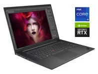 Ігровий ноутбук Lenovo ThinkPad P1 Gen 4 / 15.6" (3840x2160) IPS / Intel Core i9-11950H (8 (16) ядер по 2.1 - 5.0 GHz) / 32 GB DDR4 / 2000 GB SSD NVMe / nVidia GeForce RTX 3080, 16 GB GDDR16, 256-bit / WebCam б/в