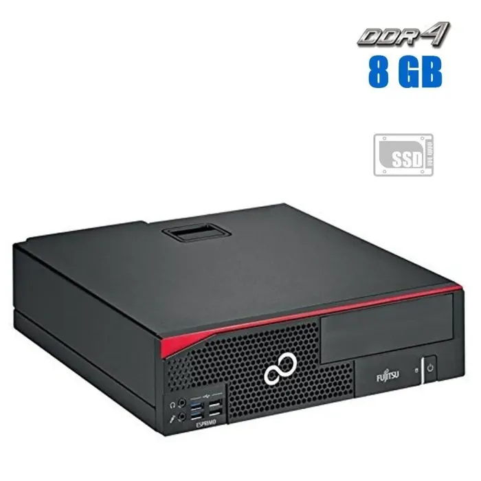 Комп'ютер Fujitsu Esprimo D556 E85+ SFF / Intel Core i3-6100 (2 (4) ядра по 3.7 GHz) / 8 GB DDR4 / 120 GB SSD / Intel HD Graphics 530 б/в - зображення 1