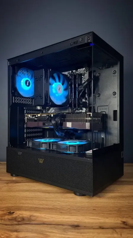 Збірка під замовлення: ігровий ПК 1stPlayer Mi7 ARGB Tower / AMD Ryzen 5 5600 (6 (12) ядер по 3.5 - 4.4 GHz) / 32 GB DDR4 / 1000 GB SSD M.2 / nVidia GeForce RTX 3070 Ti, 8 GB GDDR6X, 256-bit / 750W б/в - зображення 2