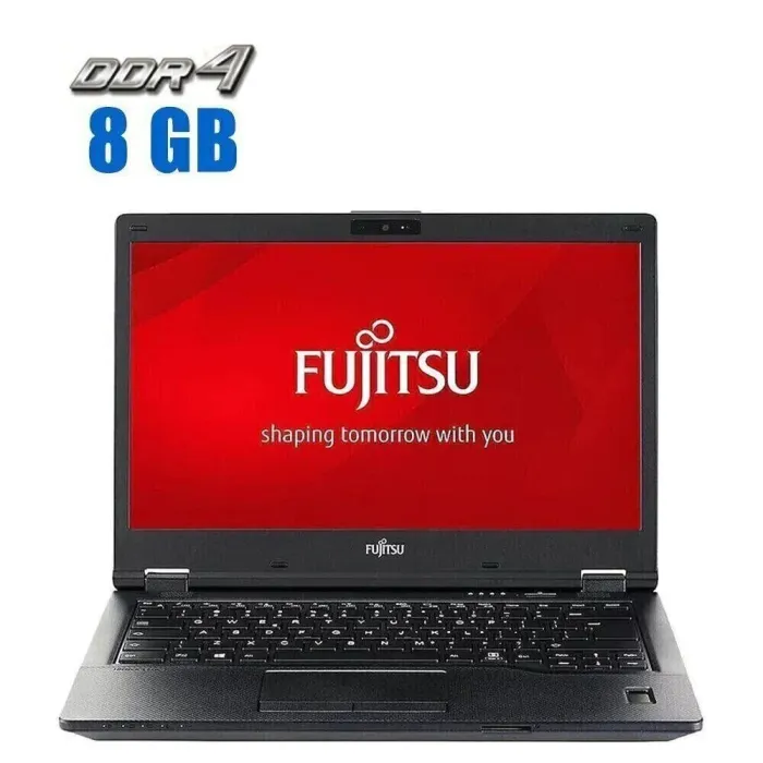 Ноутбук Fujitsu LifeBook E549 / 14" (1920x1080) IPS / Intel Core i3-8145U (2 (4) ядра по 2.1 - 3.9 GHz) / 8 GB DDR4 / 256 GB SSD / Intel UHD Graphics / WebCam / Win 10 Pro б/в - зображення 1
