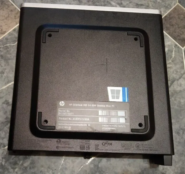 Неттоп HP EliteDesk 800 G4 Desktop Mini USFF / Intel Core i5-8500 (6 ядер по 3.0 - 4.1 GHz) / 32 GB DDR4 / 256 GB SSD / Intel UHD Graphics 630 / DisplayPort б/в - зображення 4