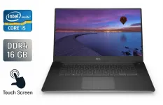 Ноутбук Dell Precision 5520 / 15.6" (3840x2160) IPS Touch / Intel Core i5-7440HQ (4 ядра по 2.8 - 3.8 GHz) / 16 GB DDR4 / 256 GB SSD / Intel HD Graphics 630 / HDMI / Windows 10 б/в
