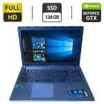 Ноутбук Asus X550J / 15.6" (1920x1080) TN / Intel Core i5-4200H (2 (4) ядра по 2.8 - 3.4 GHz) / 12 GB DDR3 / 128 GB SSD / nVidia GeForce GTX 850M, 2 GB GDDR3, 128-bit / WebCam / DVD-ROM б/в