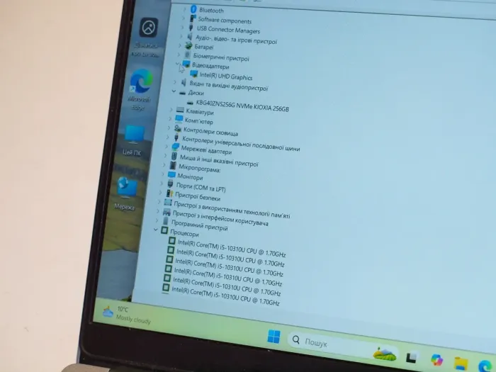 Ультрабук Б-клас Dell Latitude 5310 / 13.3" (1920x1080) IPS Touch / Intel Core i5-10310U (4 (8) ядра по 1.7 - 4.4 GHz) / 16 GB DDR4 / 256 GB SSD / UHD Graphics / WebCam / Win 11 Pro б/в - зображення 10