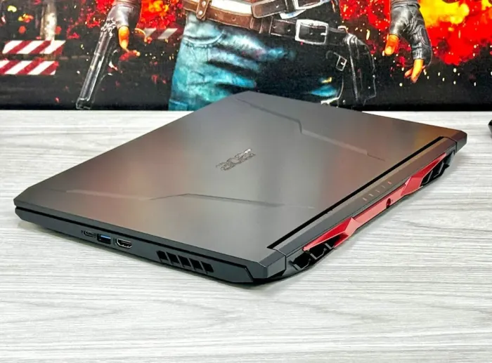 Ігровий ноутбук Acer Nitro 5 AN515-45 / 15.6" (1920x1080) IPS / AMD Ryzen 7 5800H (8 (16) ядер по 3.2 - 4.4 GHz) / 16 GB DDR4 / 512 GB SSD M.2 / nVidia GeForce RTX 3050, 4 GB GDDR6, 128-bit / WebCam / Win 11 Home б/в - зображення 4
