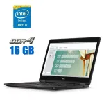 Нетбук Dell Latitude E7270 / 12.5" (1920x1080) IPS / Intel Core i7-6600U (2 (4) ядра по 2.6 - 3.4 GHz) / 16 GB DDR4 / 256 GB SSD M.2 / Intel HD Graphics 520 / WebCam / Win 10 Pro б/в