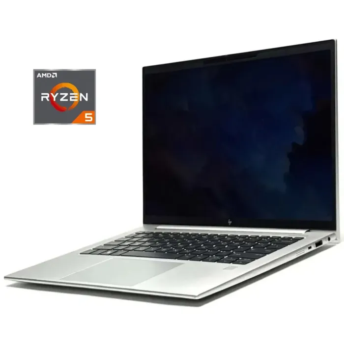 Ультрабук HP EliteBook 845 G9 / 14" (1920x1200) IPS / AMD Ryzen Pro 5 6650U (6 (12) ядер по 2.9 - 4.5 GHz) / 16 GB DDR4 / 256 GB SSD / AMD Radeon 660M Graphics / WebCam / Win 10 Pro б/в - зображення 1