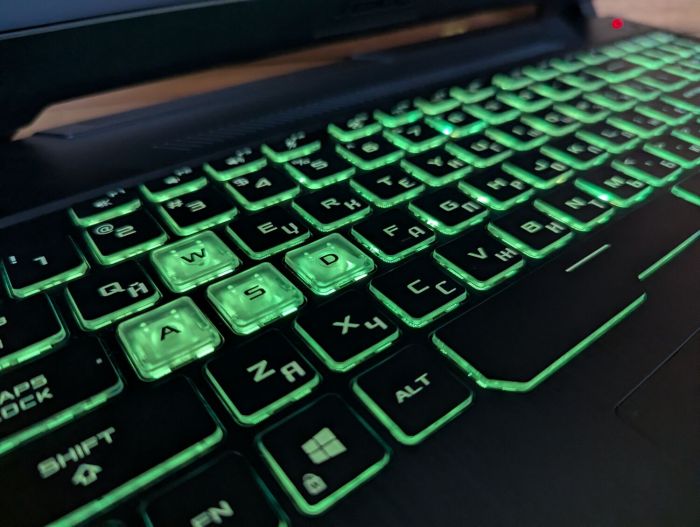 Ігровий ноутбук Asus TUF 506QE / 15.6" (1920x1080) IPS / AMD Ryzen 7 5800H (8 (16) ядер по 3,2 - 4,4 ГГц) / 16 ГБ DDR4 / 1000 ГБ SSD / nVidia GeForce RTX 3050 Ti, 4 ГБ GDDR6, 128-bit / WebCam / Windows 11 б/в - зображення 8