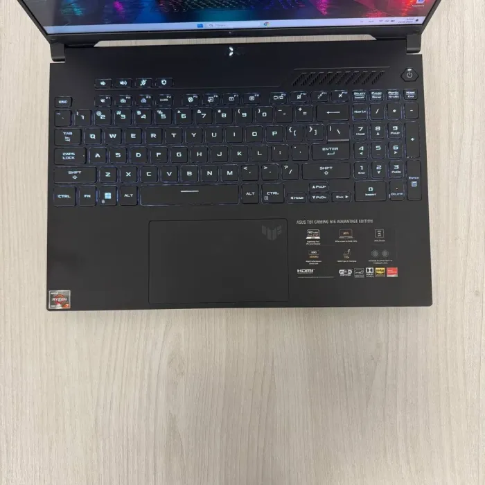 Ігровий ноутбук Б-класу Asus TUF Gaming Advantage A16 FA617NS / 16" (1920x1200) IPS / AMD Ryzen 7 7735HS (8 (16) ядер по 3.2 - 4.75 GHz) / 16 GB DDR5 / 512 GB SSD NVMe / AMD Radeon RX 7600S, 8 GB GDDR6, 128-bit / WebCam б/в - зображення 7