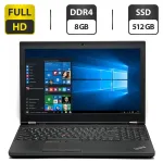 Ноутбук Lenovo ThinkPad P50 / 15.6" IPS / Core i7-6820HQ (4(8) ядра по 2.7-3.6 GHz) / 8GB DDR4 / 512GB SSD / Quadro M2000M, 4GB GDDR5, 128-bit / WebCam / HDMI б/в