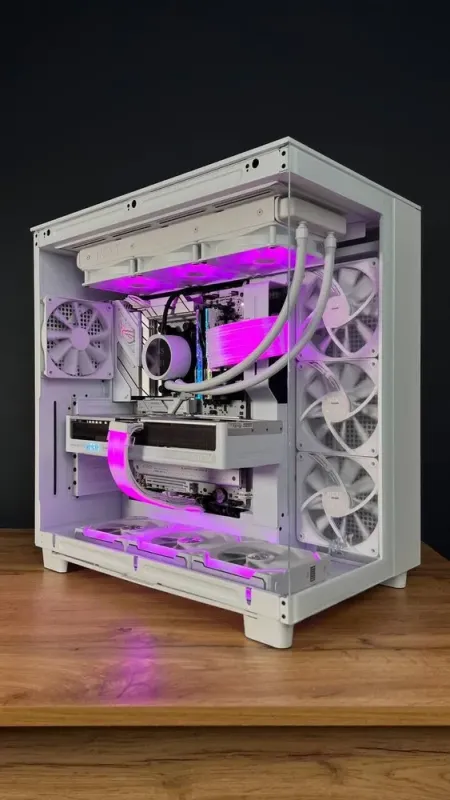 Збірка під замовлення: ігровий ПК NZXT H6 Flow White Tower / AMD Ryzen 9 7900X (12 (24) ядер по 4.7 - 5.6 GHz) / 32 GB DDR5 / 2000 GB SSD M.2 / nVidia GeForce RTX 5070, 12 GB GDDR7, 192-bit / 850W - зображення 3