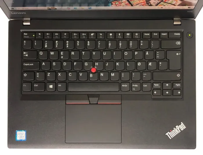 Ультрабук Lenovo ThinkPad T470 / 14" (1920x1080) IPS / Intel Core i3-7100U (2 (4) ядра 2.4 GHz) / 8 GB DDR4 / 256 GB SSD / Intel HD Graphics 620 / WebCam / Win 10 Home / Два АКБ б/в - зображення 8