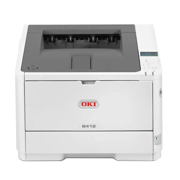 Принтер OKI B412dn / Лазерний монохромний друк / 1200 x 1200 dpi / A4 / 18 стор/хв / USB 2.0, Ethernet / Duplex б/в - зображення 1