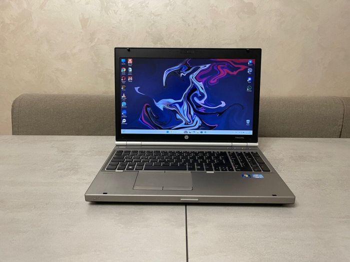 Ноутбук HP EliteBook 8570p / 15.6" (1920x1080) TN / Intel Core i5-3320M (2 (4) ядра по 2.6 - 3.3 GHz) / 8 GB DDR3 / 256 GB SSD / Intel HD Graphics 4000 / DVD-ROM б/в - изображение 2