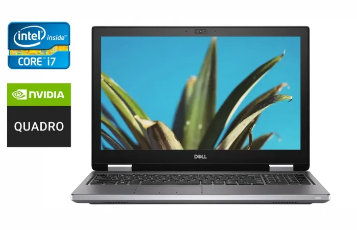 Мобільна робоча станція Dell Precision 7740 / 17.3" (1920x1080) IPS / Intel Core i7-9750H (6 (12) ядер по 2.6 - 4.5 GHz) / 64 GB DDR4 / 1000 GB SSD / nVidia Quadro RTX 4000, 8 GB GDDR6, 256-bit / WebCam / HDMI / Windows 10 б/в - зображення 1