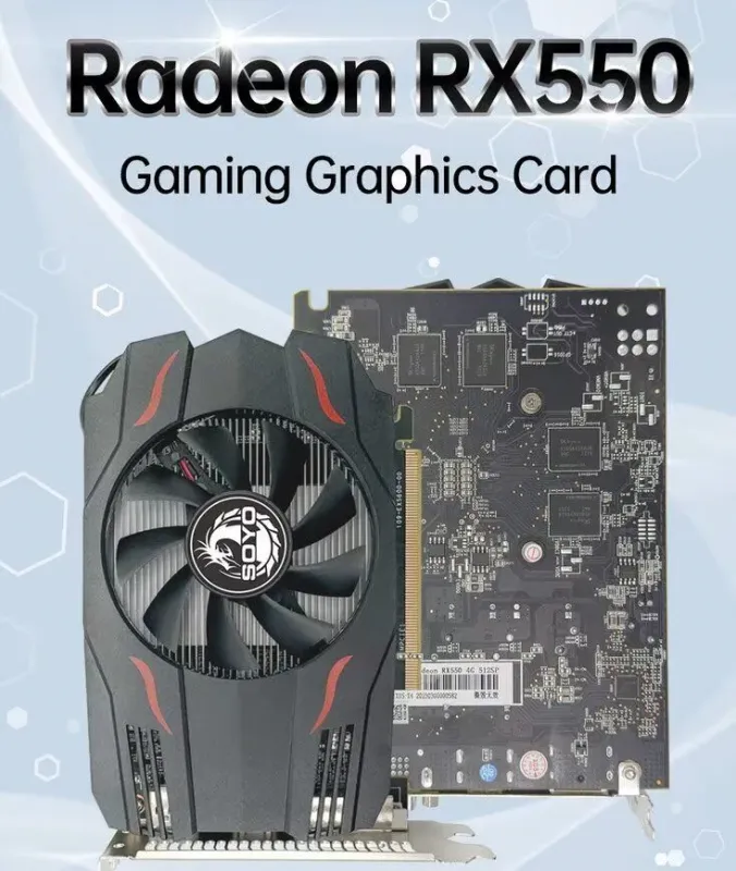 Дискретна відеокарта AMD Radeon RX 550, 4 GB GDDR5, 128-bit / DVI, HDMI, DisplayPort - зображення 12