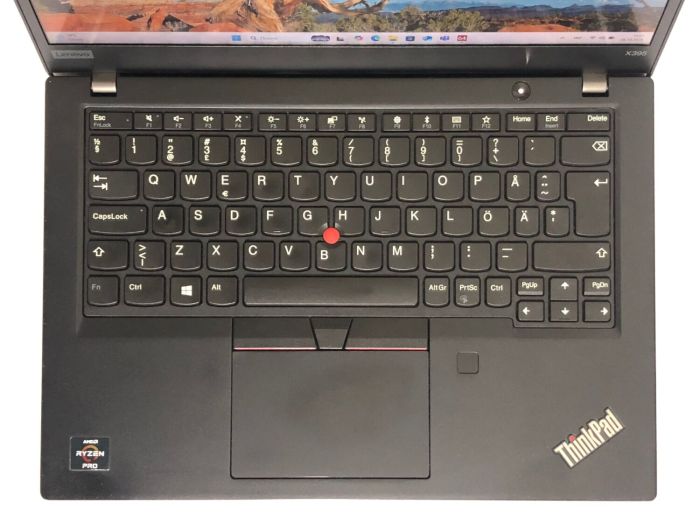 Ультрабук Б-клас Lenovo ThinkPad X395 / 13.3" (1920x1080) IPS Touch / AMD Ryzen 3 PRO 3300U (4 ядра по 2.1 - 3.5 GHz) / 8 GB DDR4 / 256 GB SSD NVMe / AMD Radeon Vega 6 Graphics / WebCam / Win 10 Pro б/в - зображення 8
