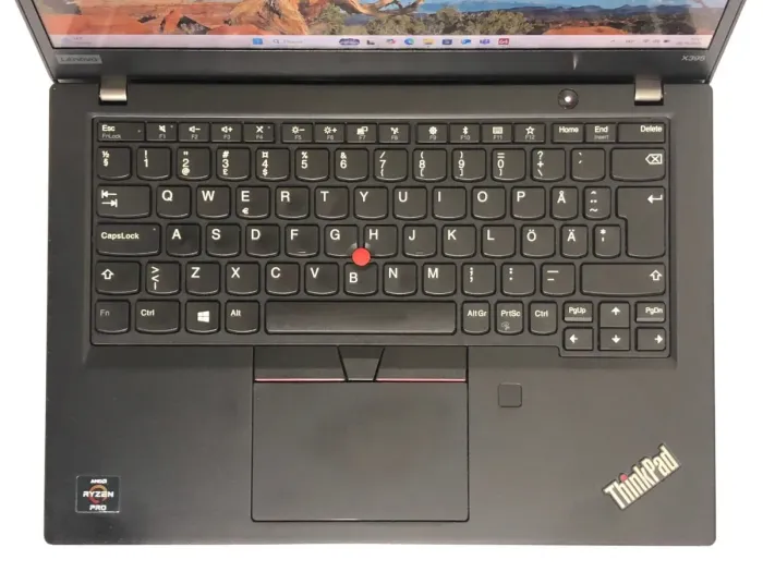 Ультрабук Б-клас Lenovo ThinkPad X395 / 13.3" (1920x1080) IPS Touch / AMD Ryzen 3 PRO 3300U (4 ядра по 2.1 - 3.5 GHz) / 8 GB DDR4 / 256 GB SSD NVMe / AMD Radeon Vega 6 Graphics / WebCam / Win 10 Pro б/в - зображення 8