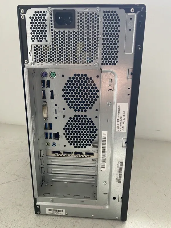 Комплект ПК: комп'ютер Fujitsu Esprimo P757 E90 Tower / Intel Core i5-7400 (4 ядра по 3,0 - 3,5 ГГц) / 16 ГБ DDR4 / 256 ГБ SSD + 500 ГБ HDD / nVidia Quadro M2000, 4 ГБ GDDR5, 128-біт / DVD-ROM + Монітор LG 23MB35PY-B / 23" (1920x1080) IPS б/в - зображення 4