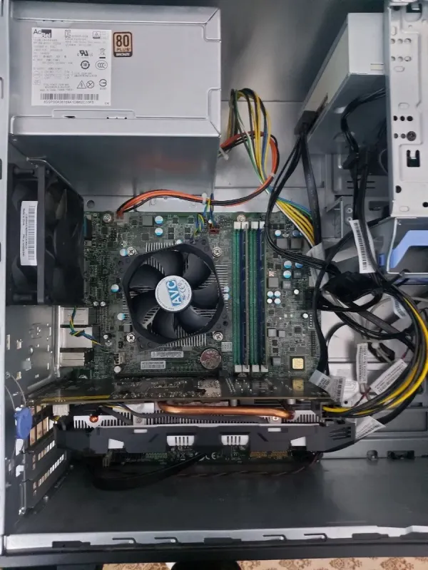 Комплект: Lenovo ThinkCentre M800 Tower / Intel Core i5-6600K (4 ядра по 3,5 - 3,9 ГГц) / 16 ГБ DDR4 / 512 ГБ SSD / nVidia P106-100, 6 ГБ GDDR5, 192-біт / DVD-ROM + Монітор LG 24MB37PM-B / 24" (1920x1080) IPS б/в - изображение 4