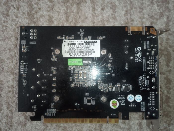 Дискретна відеокарта POV GeForce GTX 550 Ti, 2 GB GDDR3, 128-bit / 1x HDMI, 1x DVI, 1x VGA б/в - зображення 3