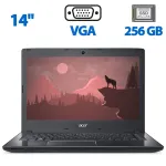 Ноутбук Acer TravelMate P249-M / 14" (1366x768) TN / Intel Core i3-6100U (2 (4) ядра по 2.3 GHz) / 4 GB DDR4 / 256 GB SSD M.2 / Intel HD Graphics 520 / WebCam / VGA б/в