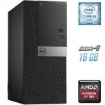 Ігровий ПК Dell OptiPlex 5050 Tower / Intel Core i5-6500 (4 ядра по 3.2 - 3.6 GHz) / 16 GB DDR4 / 500 GB SSD / AMD Radeon RX 580, 8 GB GDDR5, 256-bit б/в