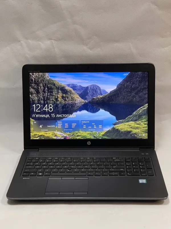 Мобільна робоча станція Б-клас HP ZBook 15 G4 / 15.6" (1920x1080) TN / Intel Core i7-7820HQ (4 (8) ядра по 2.9 - 3.9 GHz) / 32 GB DDR4 / 512 GB SSD + 500 GB HDD / nVidia Quadro M2200, 4 GB GDDR5, 128-bit / WebCam б/в - зображення 2