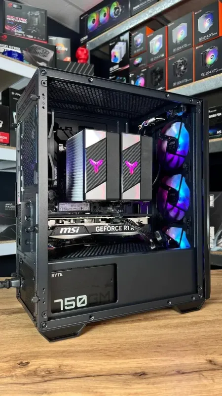 Збірка під замовлення: ігровий ПК MSI MAG Forge M100R Black Tower / AMD Ryzen 7 5700X3D (8 (16) ядер по 3.4 - 4.5 GHz) / 32 GB DDR4 / 2000 GB SSD M.2 / nVidia GeForce RTX 4070, 12 GB GDDR6X, 192-bit / 750W - зображення 6