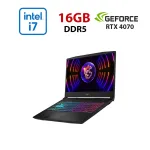 Ігровий ноутбук MSI Katana 15 B12VGK-018NEU / 15.6" (1920x1080) IPS / Intel Core i7-12650H (10 (16) ядер по 3,5 - 4,7 ГГц) / 16 ГБ DDR5 / 480 ГБ SSD NVMe / nVidia GeForce RTX 4070, 8 ГБ GDDR6, 128-bit / WebCam б/в