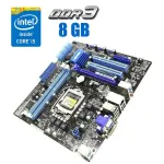 Комплект: Материнская плата Asus P7H55-M LX / LGA1156 / Intel Core i5-760 (4 ядра по 2.8 - 3.33 GHz) / 8 GB DDR3 / Intel HD Graphics б/в