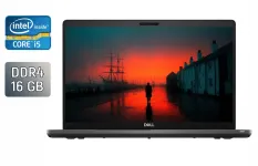 Ультрабук Dell Latitude 5500 / 15.6" (1920x1080) IPS / Intel Core i5-8365U (4 (8) ядра по 1.6 - 4.1 GHz) / 16 GB DDR4 / 512 GB SSD / Intel UHD Graphics 620 / WebCam / TouchID / Windows 10 б/в