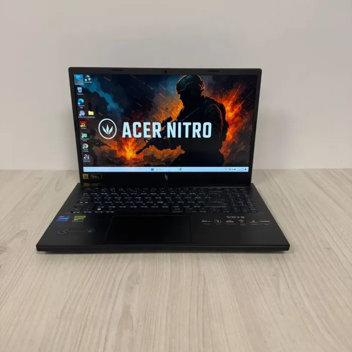 Ігровий ноутбук Acer Nitro V15 ANV15-51 / 15.6" (1920x1080) IPS / Intel Core i7-13620H (10 (16) ядер по 2.4 - 4.9 GHz) / 16 GB DDR5 / 512 GB SSD NVMe / nVidia GeForce RTX 4060, 8 GB GDDR6, 128-bit / WebCam б/в - зображення 2