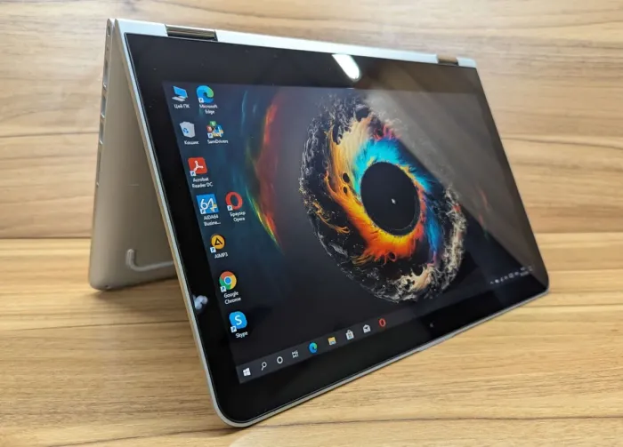 Ноутбук-трансформер HP Pavilion x360 m3 Convertible / 13.3" (1366x768) IPS Touch / Intel Core i3-6100U (2 (4) ядра по 2.3 GHz) / 8 GB DDR4 / 240 GB SSD / Intel HD Graphics 520 / WebCam / Windows 10 б/в - зображення 6