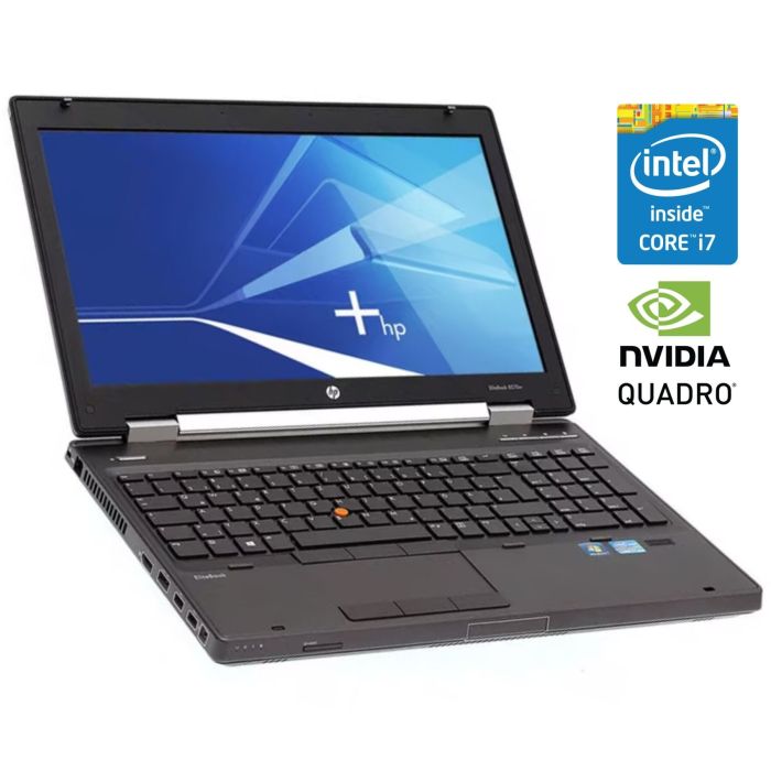 Мобільна робоча станція HP EliteBook 8560w / 15.6" (1920x1080) TN / Intel Core i7-2620M (2 (4) ядра по 2,7 - 3,4 ГГц) / 8 ГБ DDR3 / 240 ГБ SSD / nVidia Quadro 2000M, 2 ГБ DDR3, 128-біт / DVD-ROM б/в - изображение 1