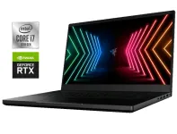 Ігровий ноутбук Razer Blade 15 RZ09-0369 / 15.6" (1920x1080) IPS / Intel Core i7-10750H (6 (12) ядер по 2.6 - 5.0 GHz) / 16 GB DDR4 / 512 GB SSD NVMe / nVidia GeForce RTX 3070, 6 GB GDDR6, 256-bit / WebCam б/в