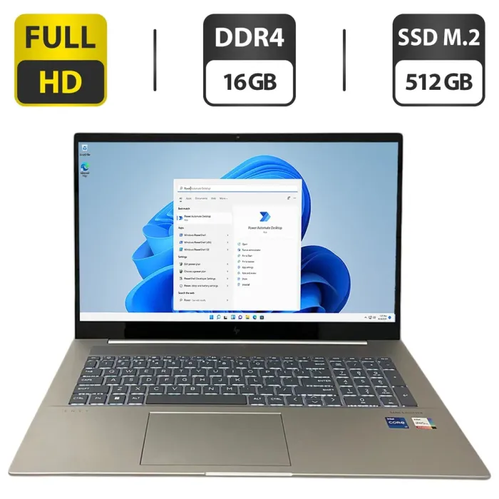 Ультрабук HP Envy 17t-cw000 / 17.3" (1920x1080) IPS / Intel Core i7-13700H (14 (20) ядер по 3.7 - 5.0 GHz) / 16 GB DDR4 / 512 GB SSD M.2 / Intel Iris Xe Graphics / WebCam б/в - зображення 1