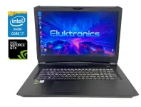 Ігровий ноутбук Eluktronics 17 PA17HP6 / 17,3" (2560x1440) IPS / Intel Core i7-7700HQ (4 (8) ядра по 2,8 - 3,8 ГГц) / 16 ГБ DDR4 / 240 ГБ SSD NVMe / nVidia GeForce GTX 1070, 8 ГБ GDDR5, 256-біт / WebCam б/в