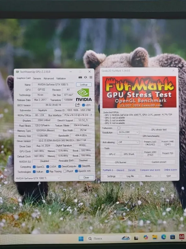 Ігровий ПК AeroCool Dryft Tower / Intel Core i5-9500 (6 ядер по 3,0 - 4,4 ГГц) / 16 ГБ DDR4 / 500 ГБ SSD M.2 + 1000 ГБ HDD / nVidia GeForce GTX 1080 Ti, 11 ГБ GDDR5X, 352-bit / 550 Вт б/в - зображення 10