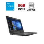 Ультрабук Dell Latitude 5490 / 14" (1366х768) TN / Intel Core i5-8250U (4 (8) ядра по 1.6 - 3.4 GHz) / 8 GB DDR4 / 240 GB SSD / Intel UHD Graphics 620 / WebCam б/в